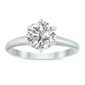 14K White Gold Diamond Solitaire Ring N7726