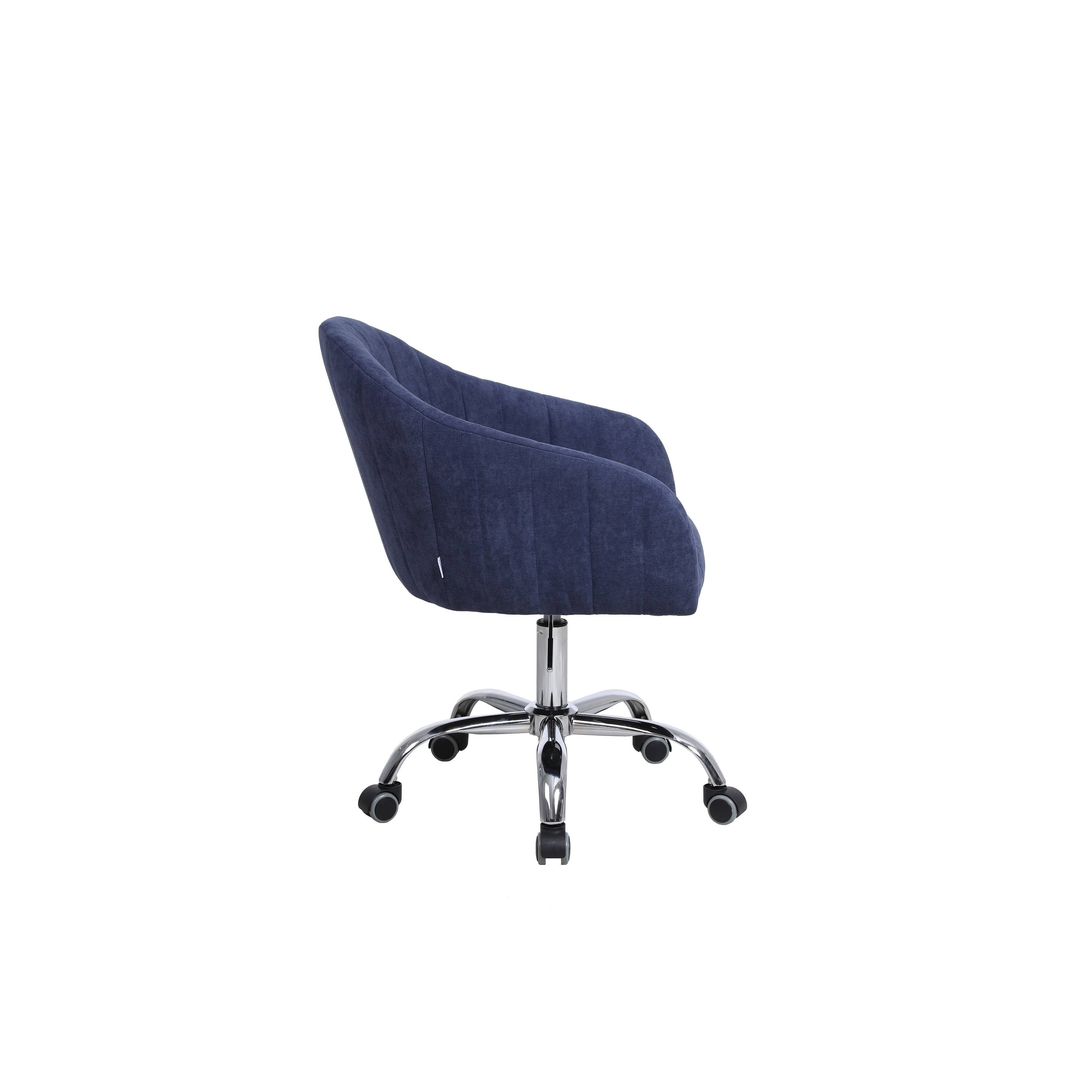 Camel Linen Upholstered Swivel Adjustable Height Task Chair Y587