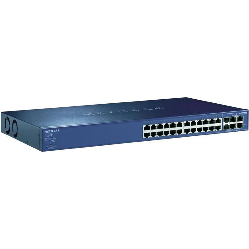 24-Port 10/100Mbps Smart Switch with 4 Gigabit Ports and 24 PoE Ports I445