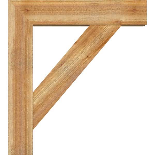 Traditional Block Rough Sawn Bracket with Offset Brace G8325