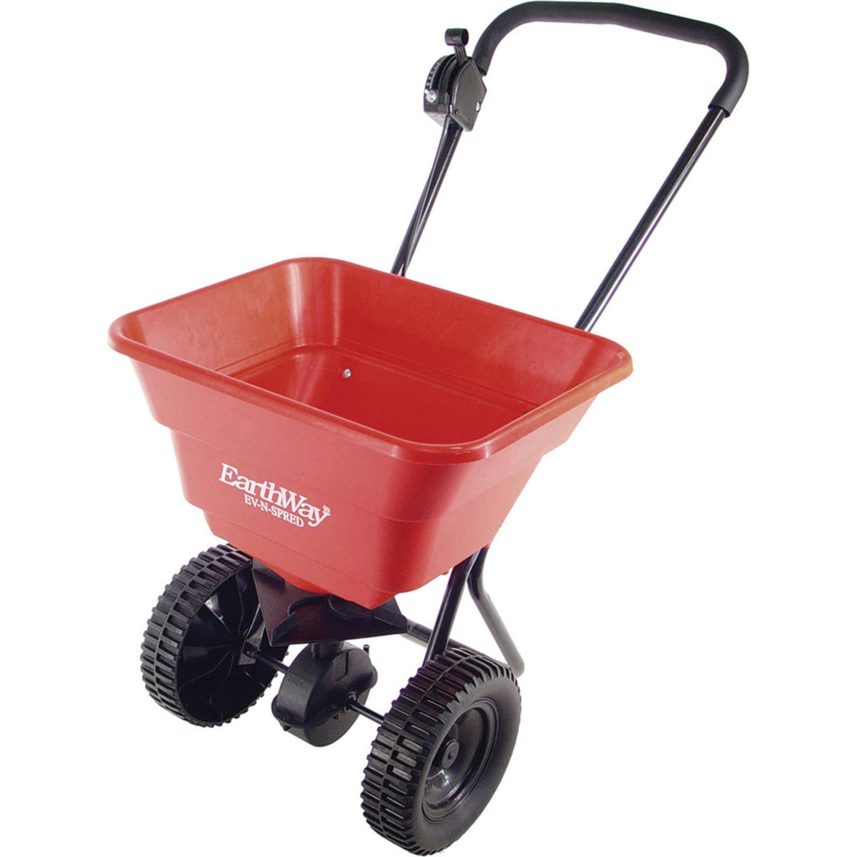 Red 80 lb Broadcast Seed & Lawn Fertilizer Spreader O6298