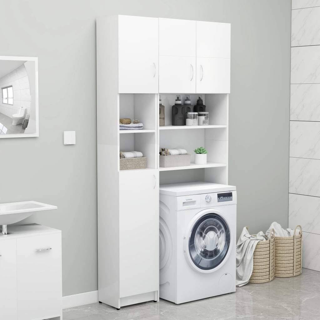 Black Chipboard Bathroom Cabinet A965