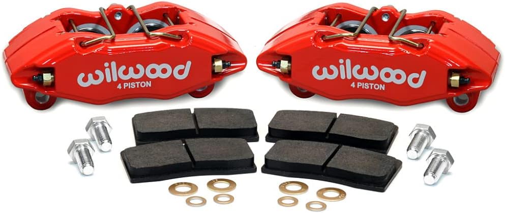 Red Front Brake Kit with Caliper & Pad K22484