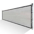 Grey Privacy Fence Screen HDPE Mesh Cover with Reinforced Grommets P7890
