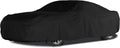 Black Heavy-Duty Polyester Car Cover with Mesh Vent S42783