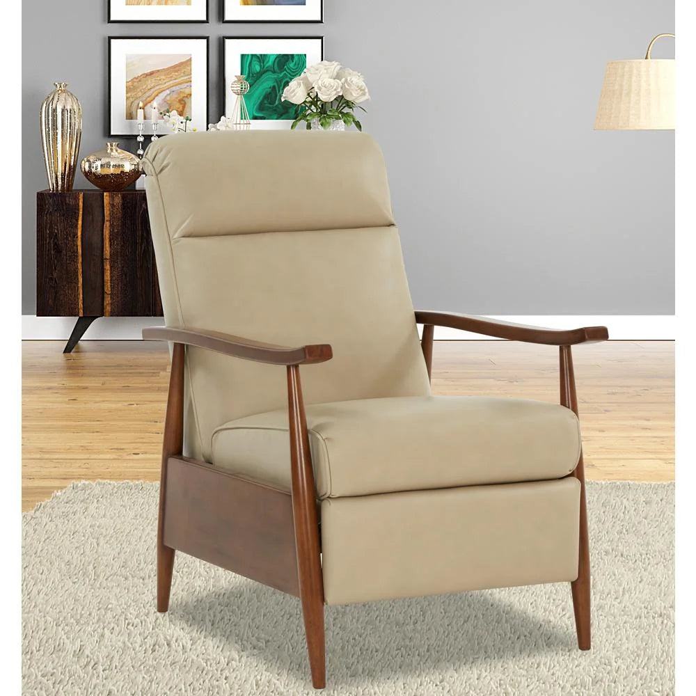 Cream Push Thru The Arms Recliner J631