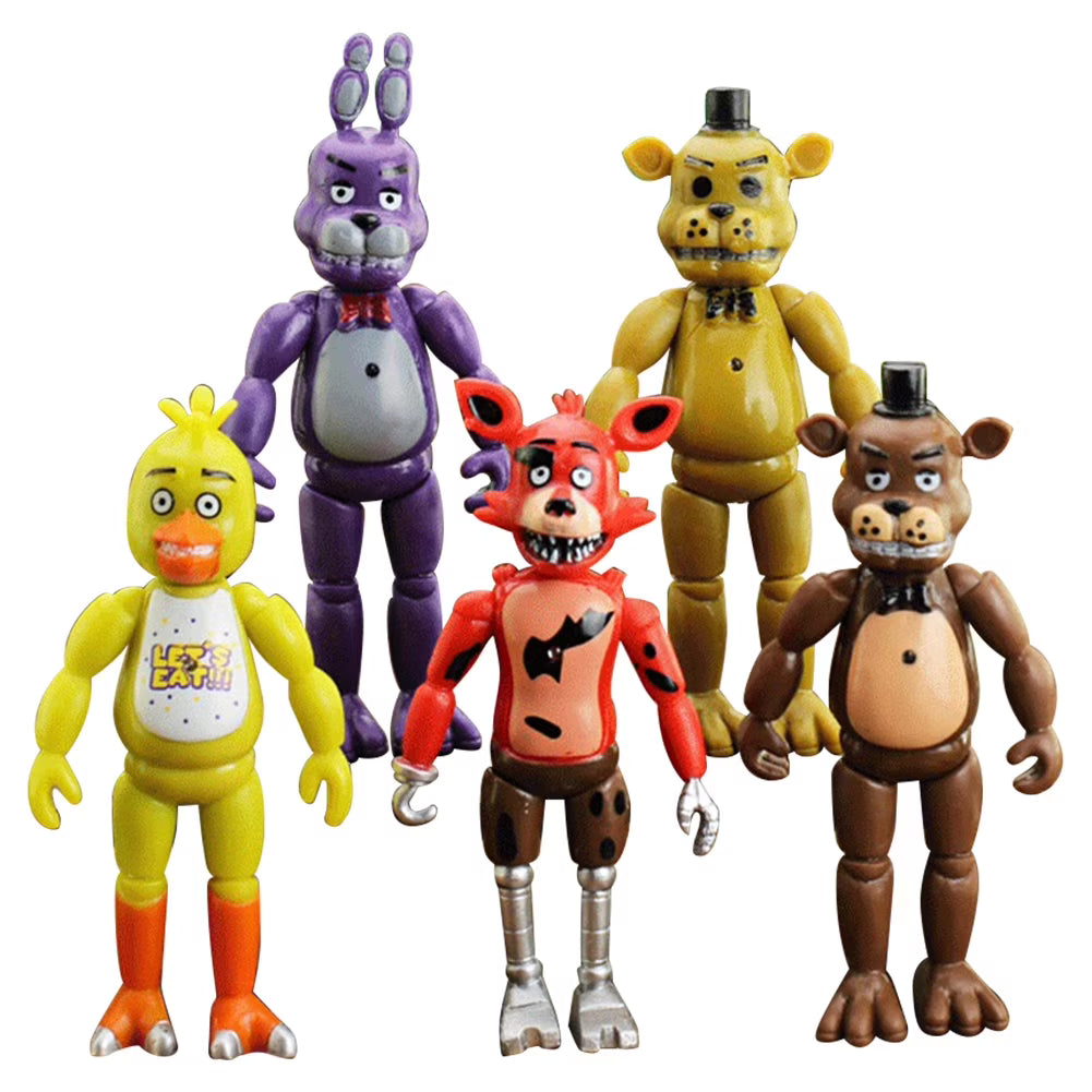 5Pcs/Set Five Nights At Freddy's Action Figures Movable Toys U758663