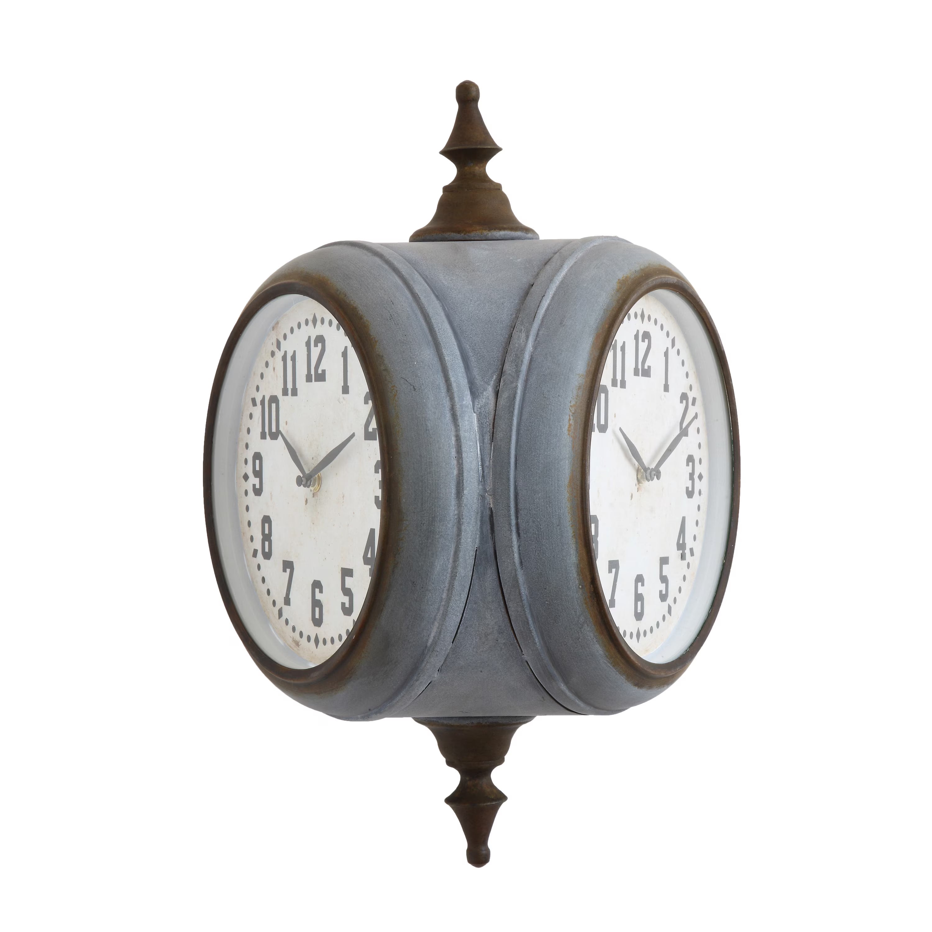Metal Double Sided Wall Clock N611772