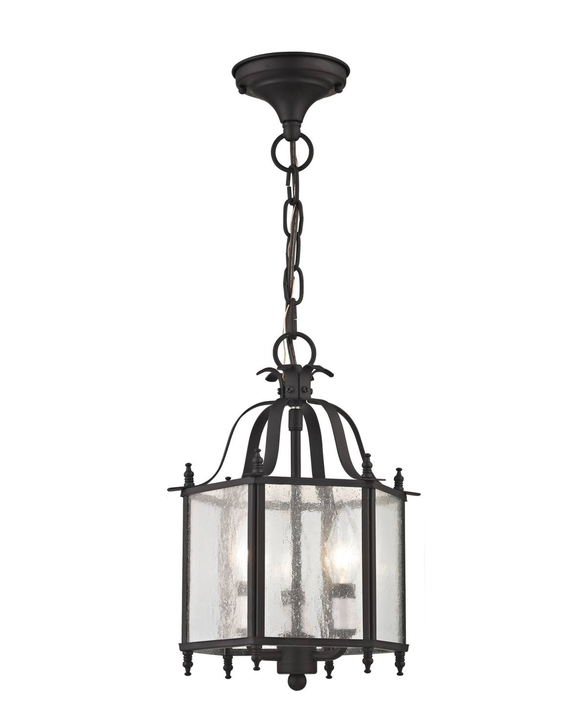 Brushed Nickel Convertible Chain Hang Ceiling Mount Light T26103