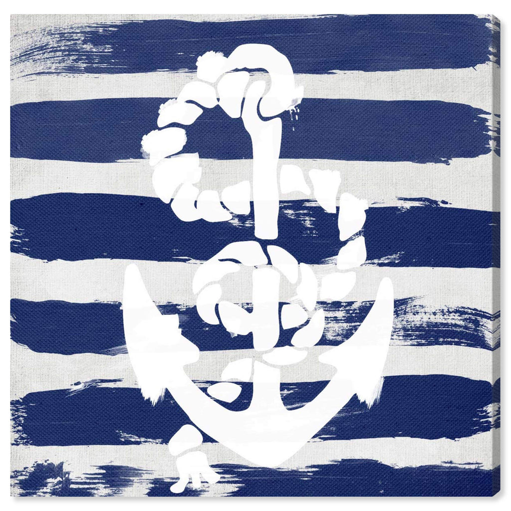 Navy Coastal Canvas I414