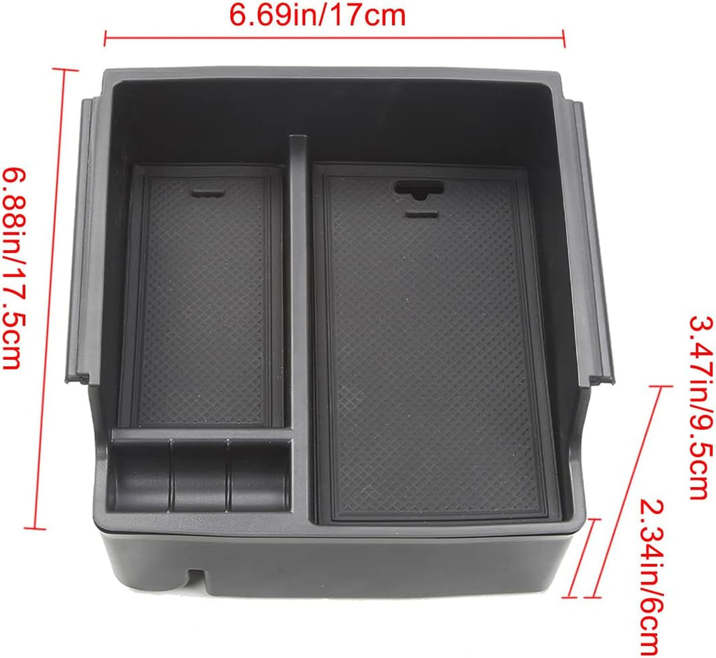 Central Armrest Storage Box Center Console Tray Organizer Pack of 2 W14935