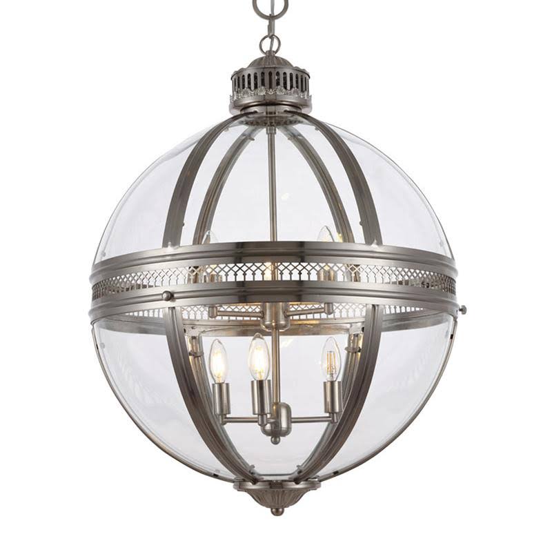 Satin Nickel 6 Light Chandelier R36802