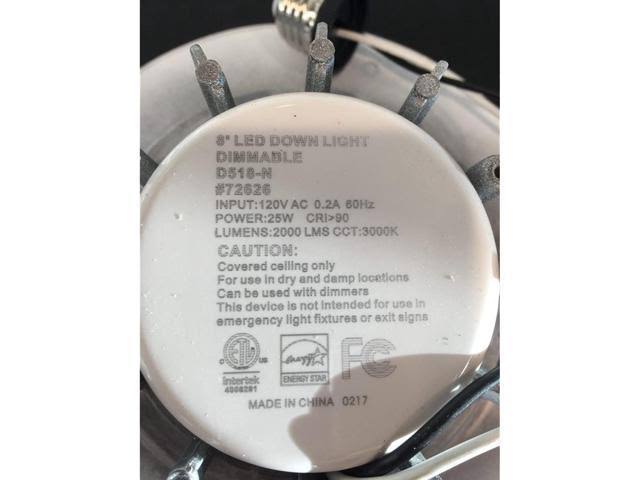 LED Recessed Lighting Retrofit Kit 25W 3000K K41536