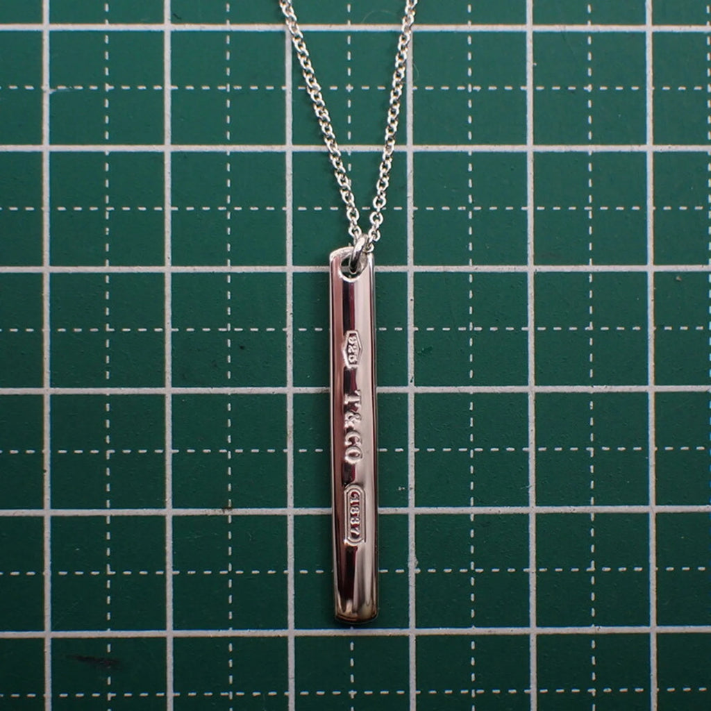 925 Silver Bar Pendant Necklace R848263