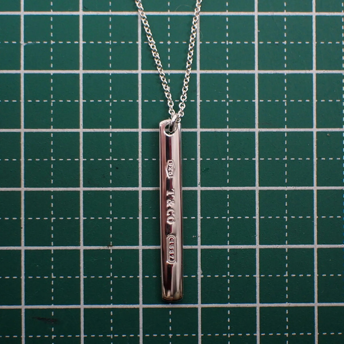 925 Silver Bar Pendant Necklace R848263