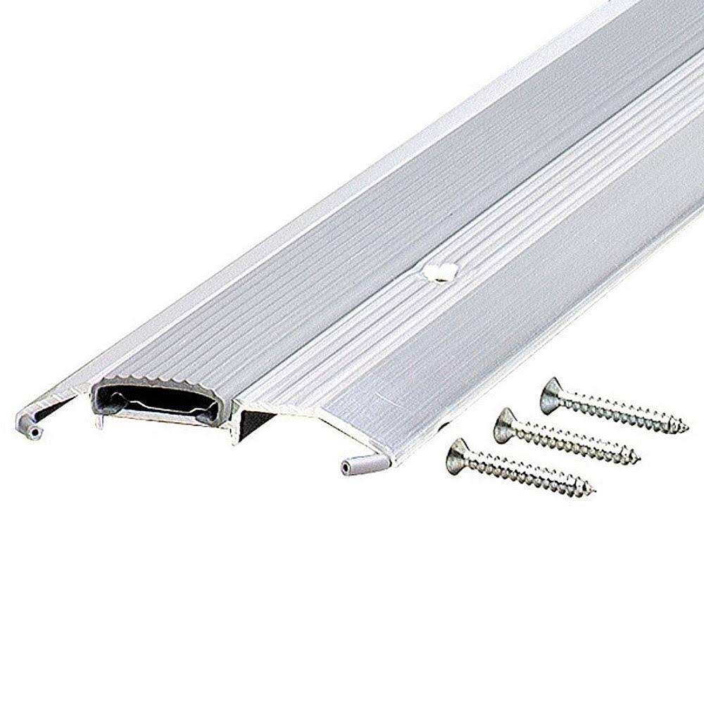 Gray Aluminum Threshold with Vinyl Seal A2258