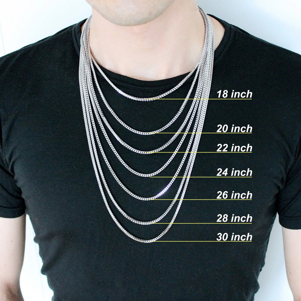 14k Yellow Gold Solid Figaro Chain Necklace 20" - 30" F53753