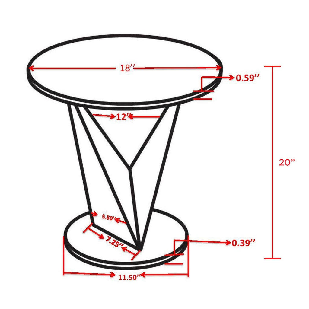 Amethyst Side Table B1613