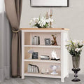 Solid Wood Standard Bookcase Ivory E24176