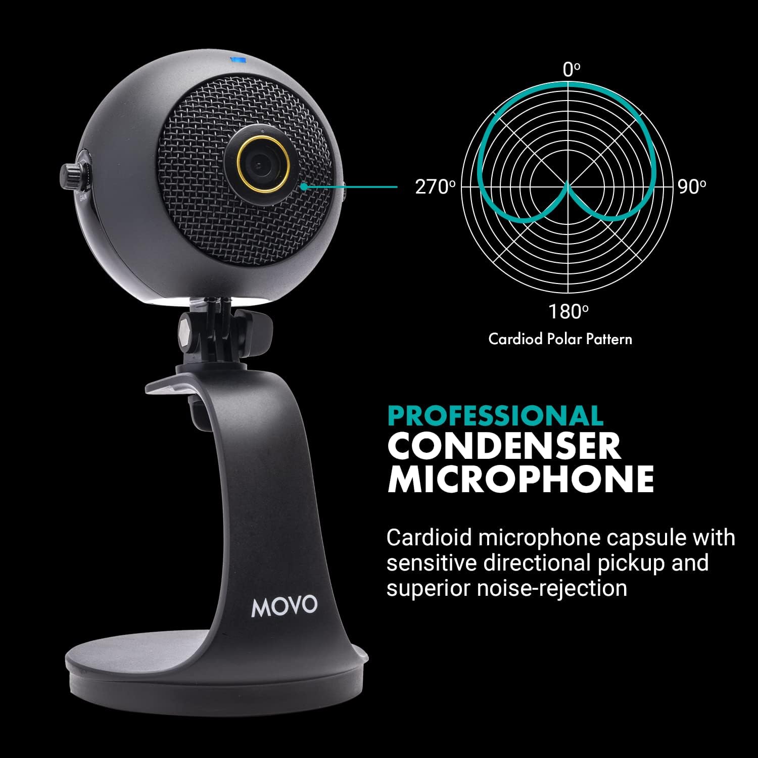 1080p HD Webcam and Condenser Microphone W6017