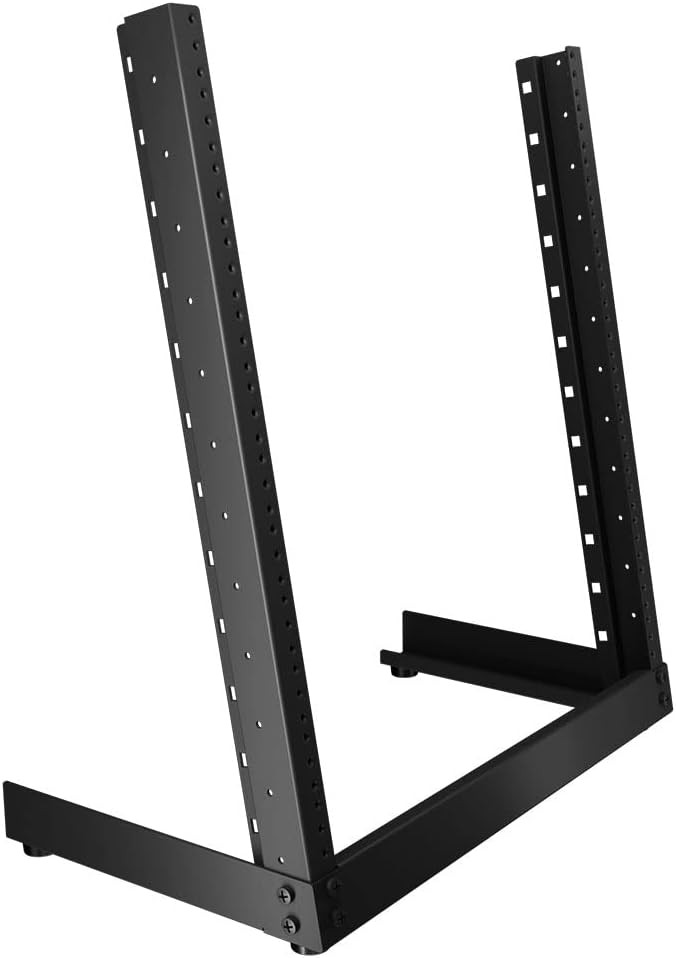 12U 2-Post Open Frame Desk Rack Threaded Pack of 2 O309