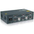 KVM Switch HDMI Dual Monitor 2 Port, UHD 4K@60Hz, with Cables I400989