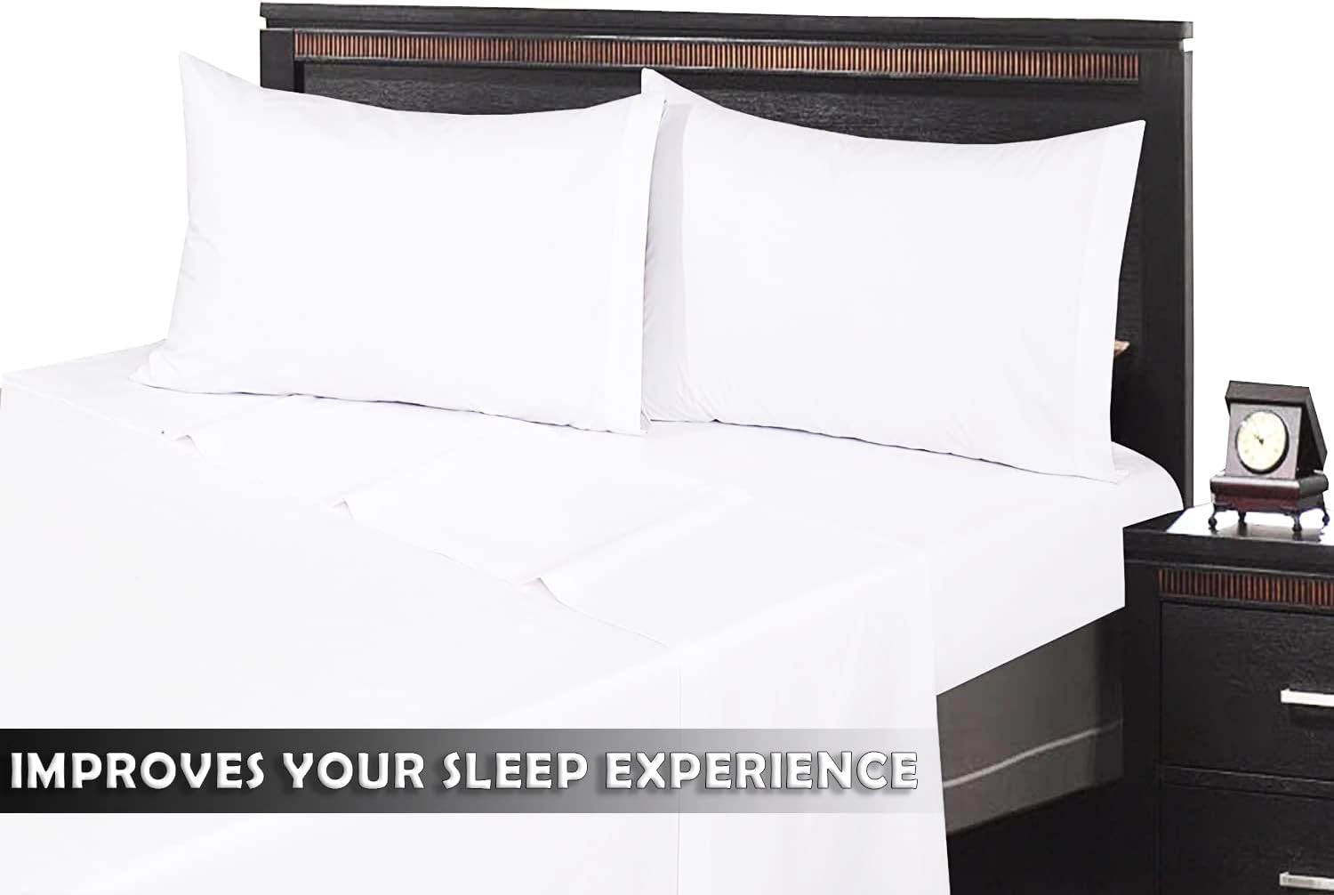 Queen XL White Percale Flat Sheet J52354