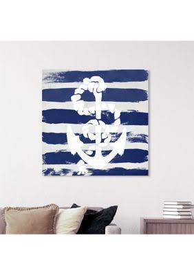 Navy Coastal Canvas I414