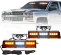 Emergency Strobe Dash Lights Bar, Red/Blue, 2x10", 24 LED, Pack of 2 T4896