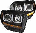 Projector Headlights with U-Bar Black with DRL A230077