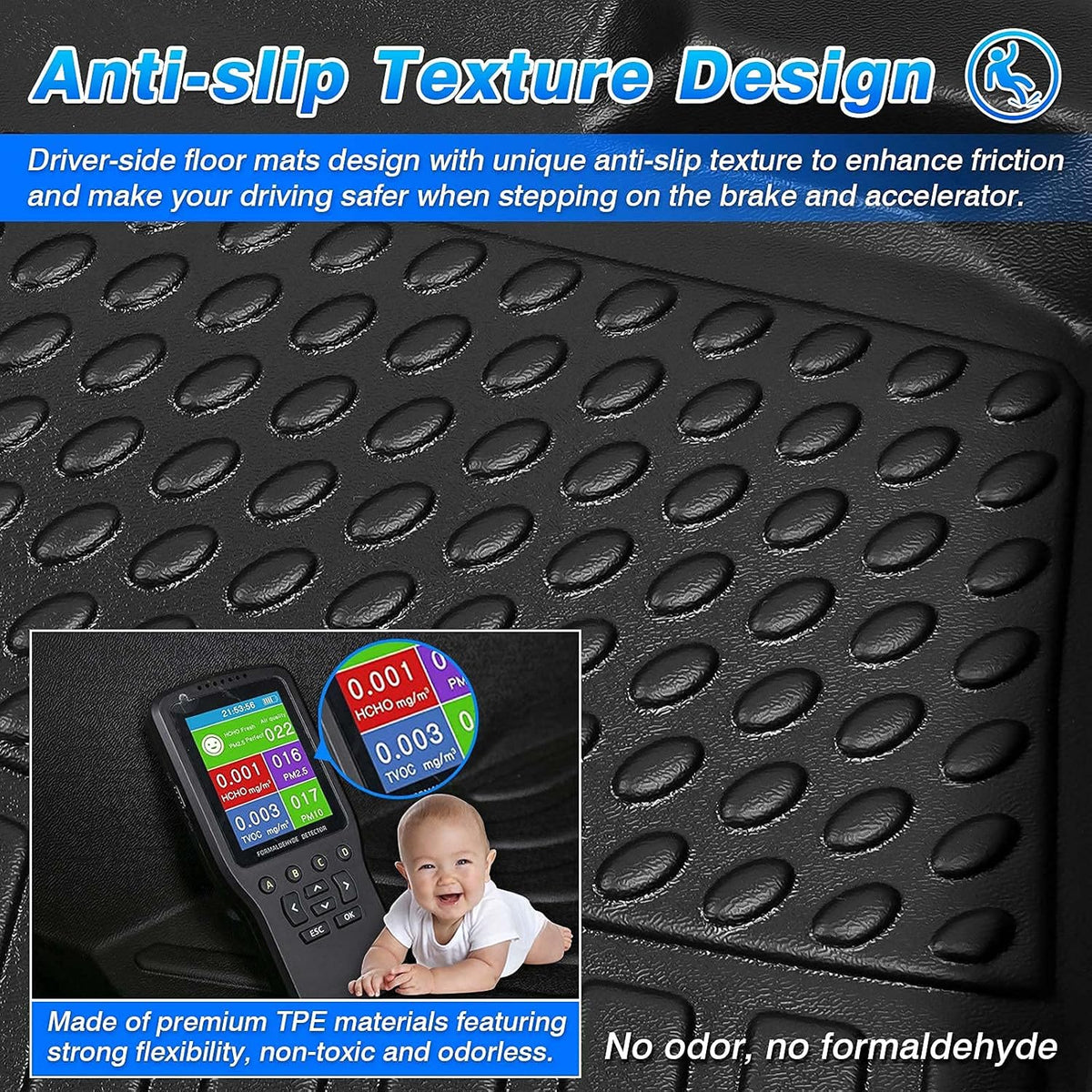 All Weather Floor Liners for Ford Ranger Super Crew TPE Q304