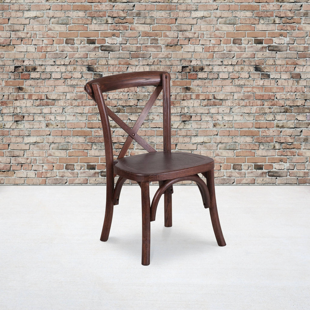 Mahogany Wood Cross Back Chair L665422