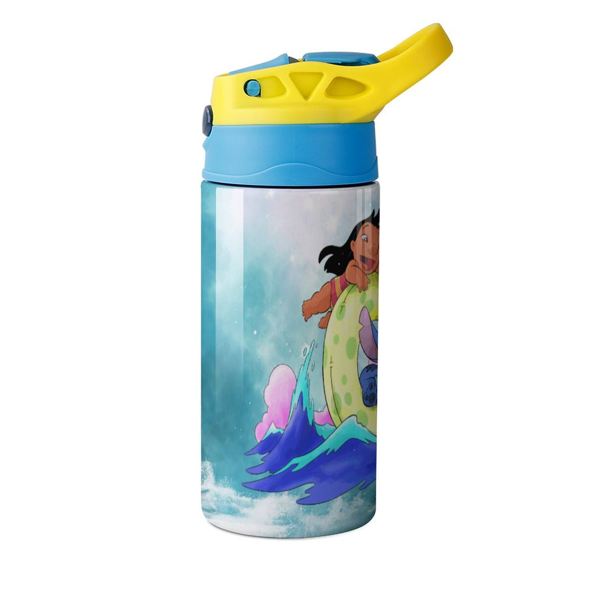 Stainless Steel Vacuum Insulated Water Bottle With Straw D4219