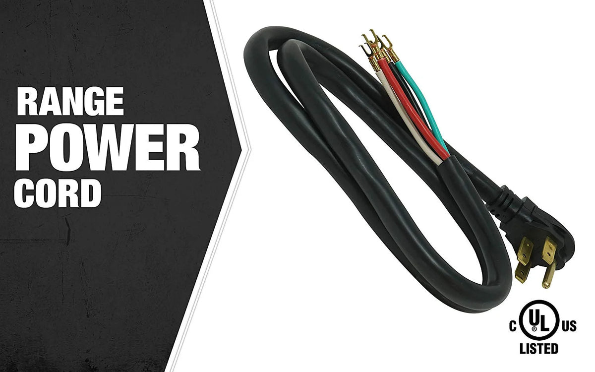 Range Replacement Cord 6' 50-Amp 4-Wire Black G62574
