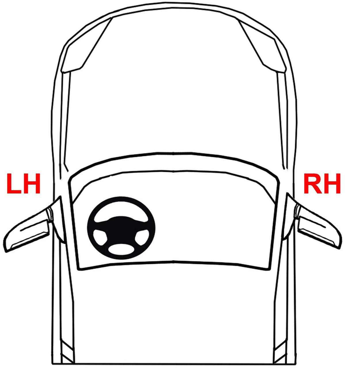 Left Driver Side Paintable Mirror H891847