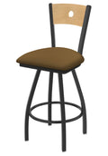 Swivel Counter Stool with Pewter Finish Z165