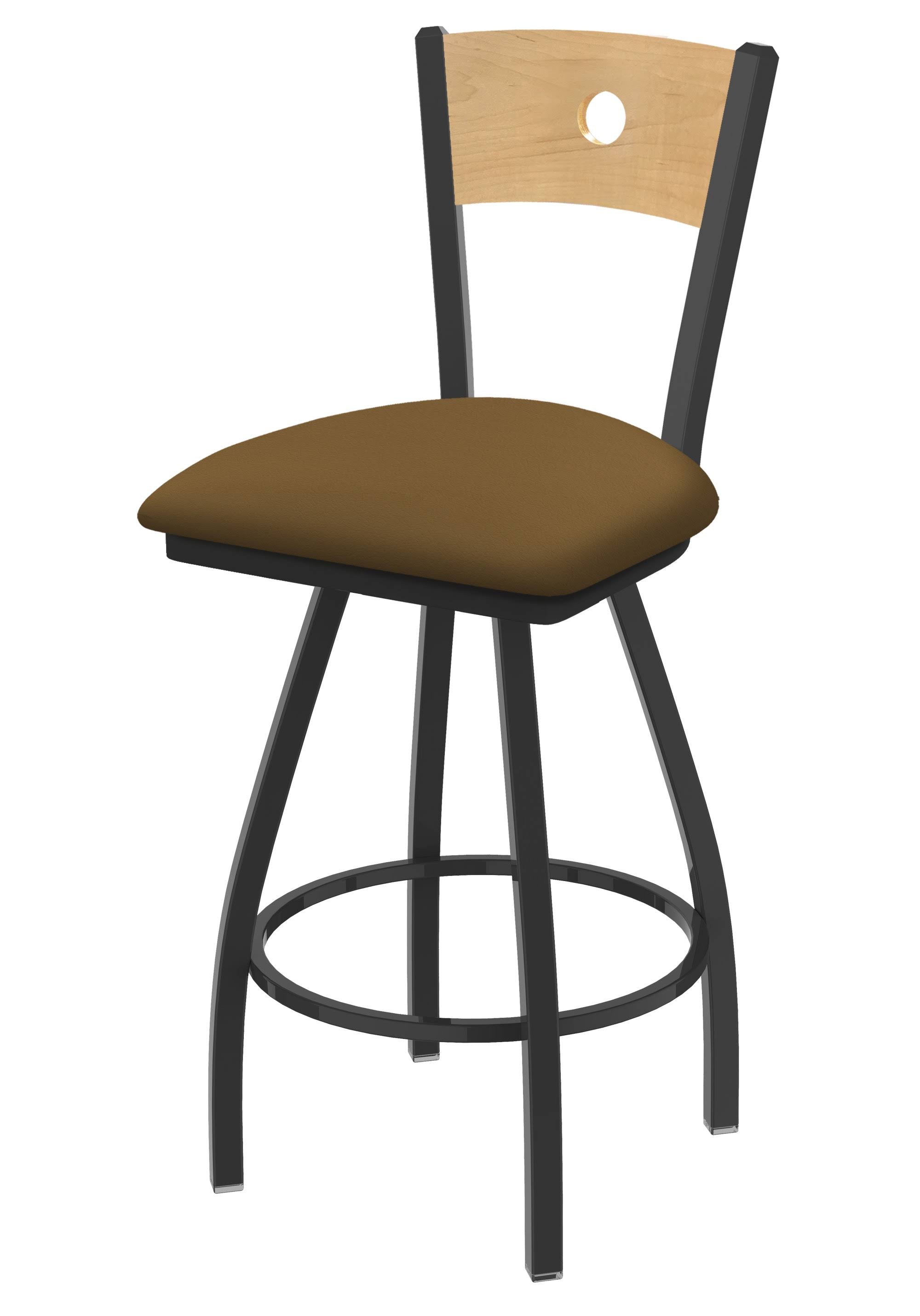 Swivel Counter Stool with Pewter Finish Z165