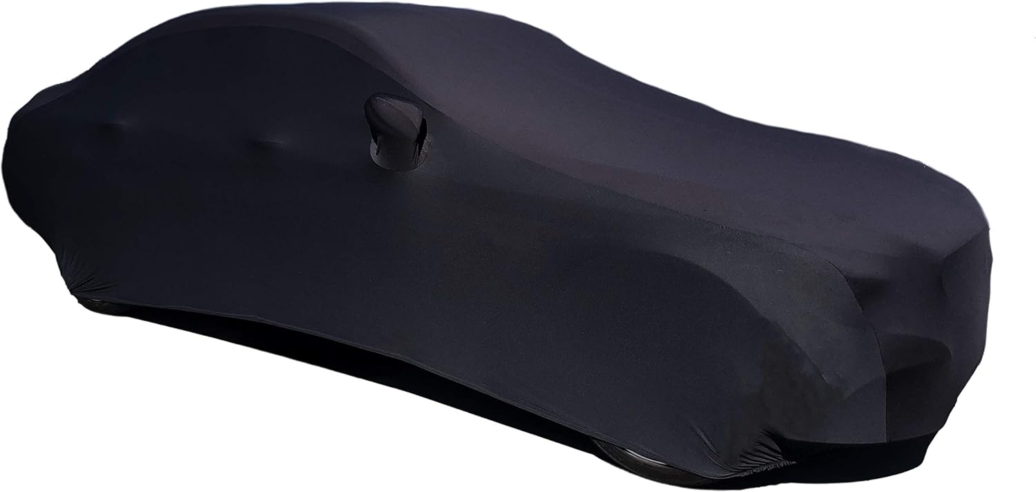 Black Stretch Satin Indoor Car Cover T318