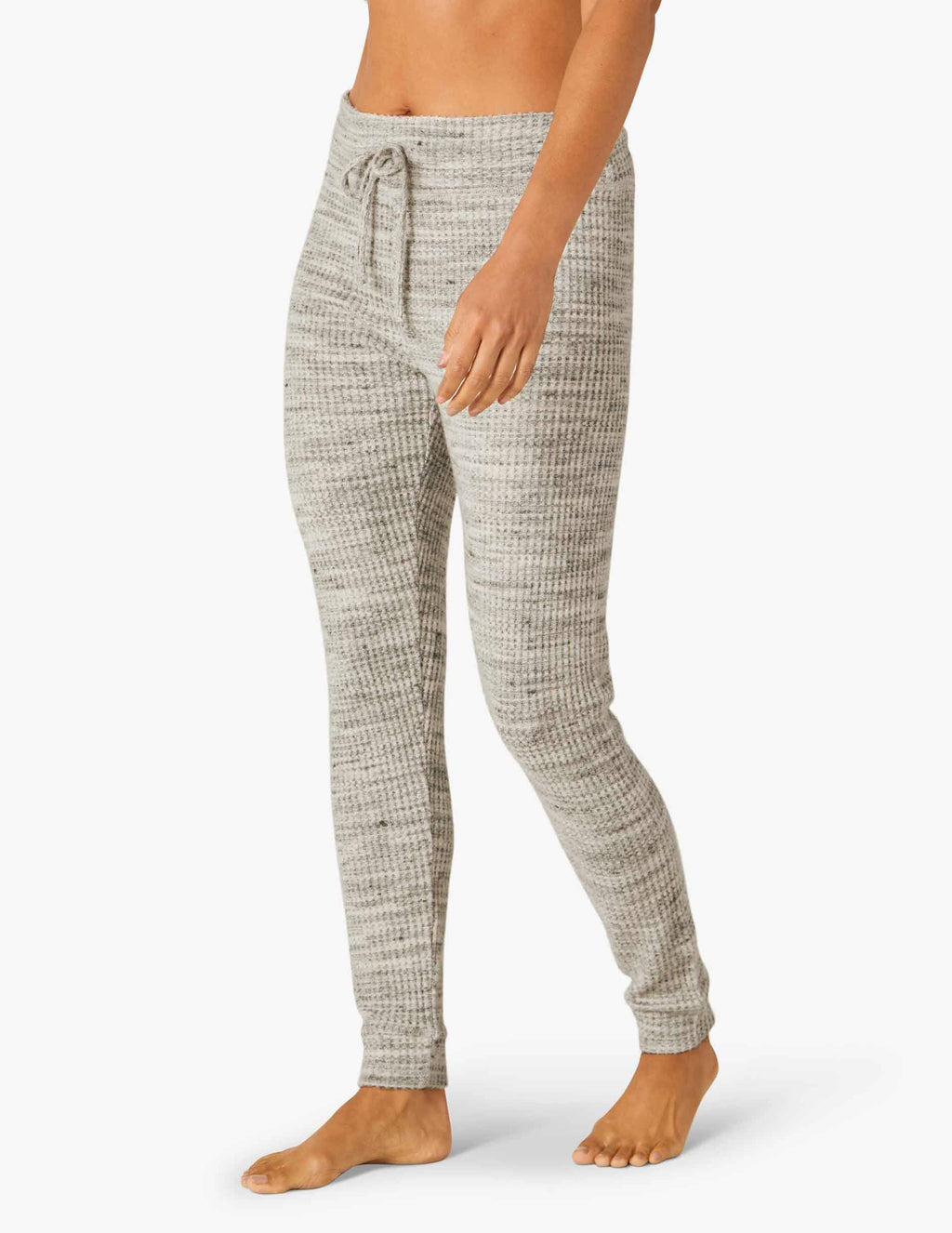 Cream Waffle Knit Sweatpant Z996477