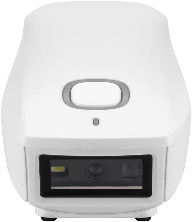 Mini Wireless 2D QR Barcode Scanner, Bluetooth Portable Pocket Bar Code Reader, White M433