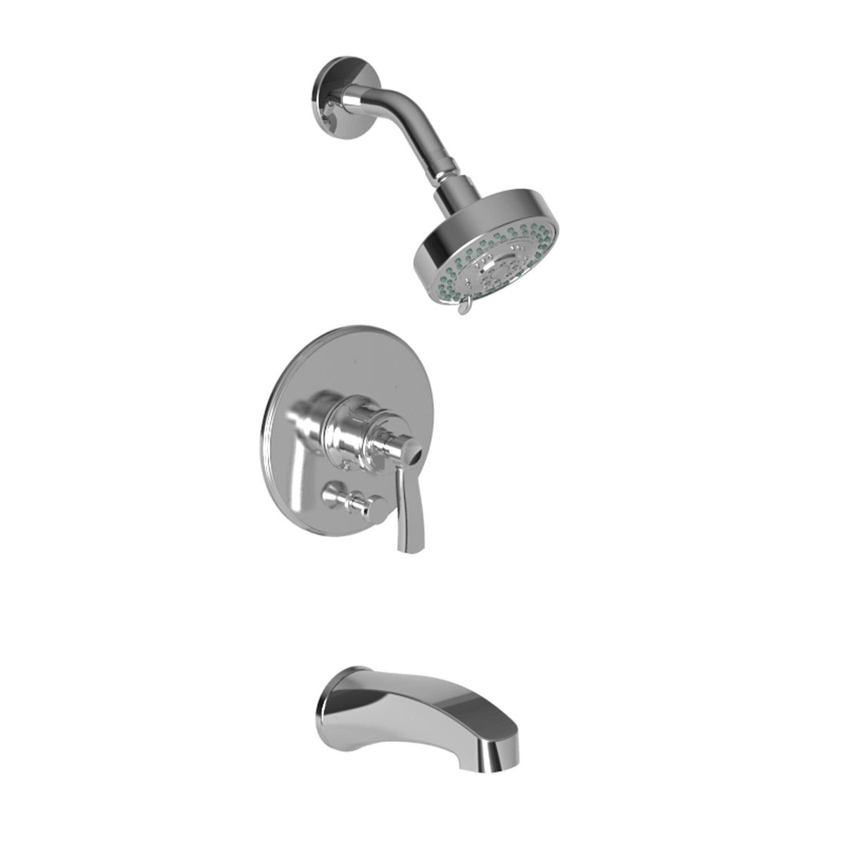 Polished Chrome Balanced Pressure Tub and Shower Trim Set D5211
