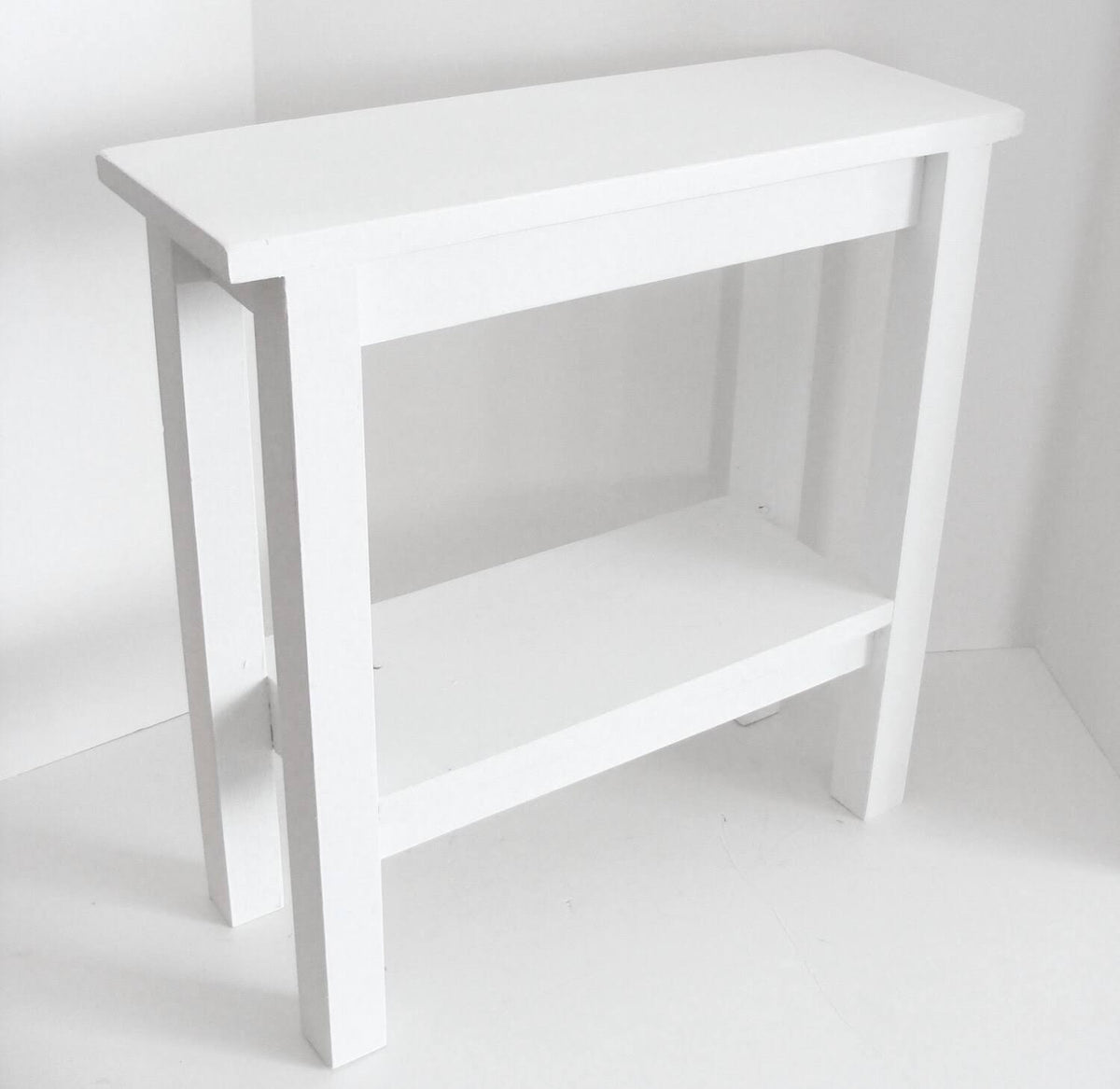 Narrow White Side Table B80614
