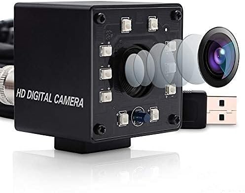 2MP Night Vision Webcam HD 1080P 100fps USB Camera with 1/2.7 CMOS OV2710, 3.6mm Lens Monitor Infrared Web Camera with IR Cut and 10PCS Led Board USB Camera W2778