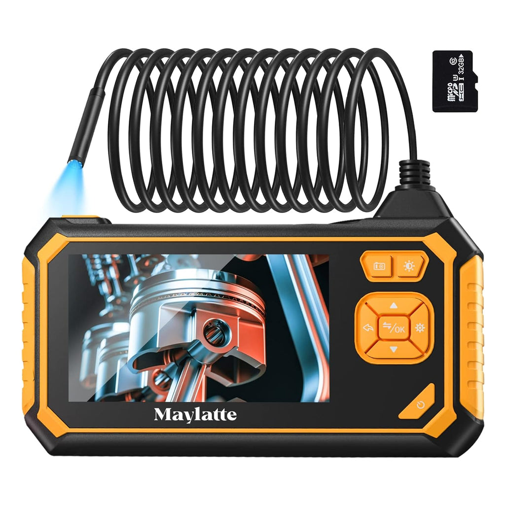 4.3 Inch 1080P HD IP67 Waterproof Inspection Camera with 8 LED Lights and 32GB Card A80853