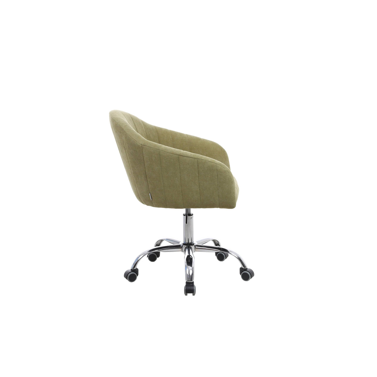 Camel Linen Upholstered Swivel Adjustable Height Task Chair Y587