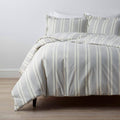 Navy Cotton Percale Queen Duvet Cover K667086