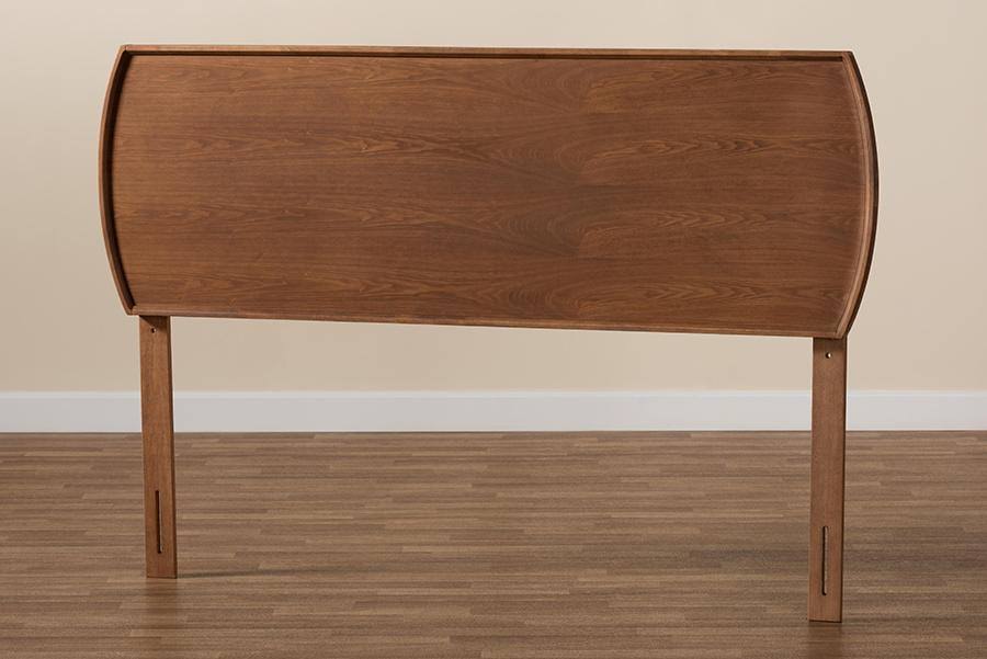 King Size Ash Walnut Finished Wood Headboard E3053
