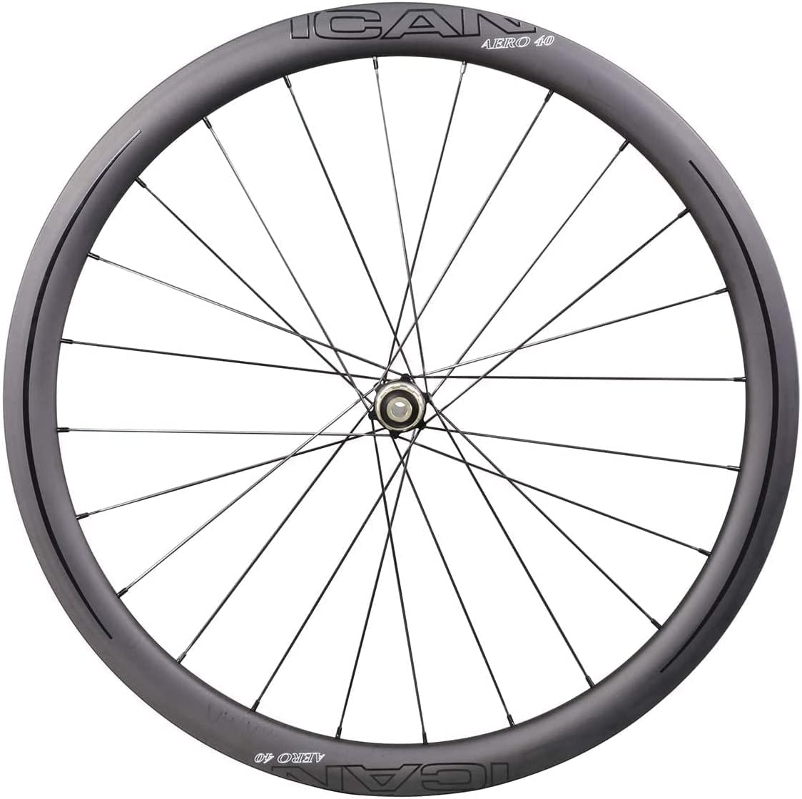 Carbon Wheels AERO 40 Disc Brake 700C Road Bike Wheelset 40mm Depth 25 Width Clincher Tubeless Ready 12x100/12x142mm XDR 12 Speed freehub K397