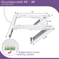 Window Air Conditioner Support Bracket, Heavy Duty Holds Up to 200 lbs Pack of 2 H36911