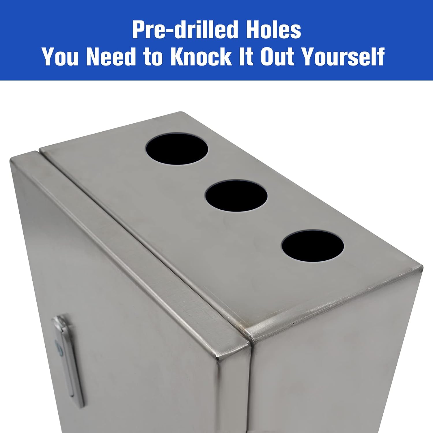 304 Stainless Steel IP65 Waterproof Junction Box with Lock (11.8x 9.8x 5.5) Z681770